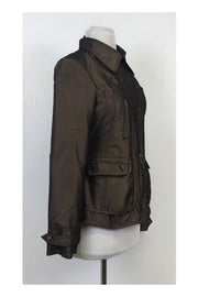 Current Boutique-Stefanel - Brown Zip Jacket Sz S