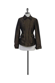 Current Boutique-Stefanel - Brown Zip Jacket Sz S