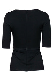 Current Boutique-Stella McCartney - Black Peplum Shirt w/ Sz XS