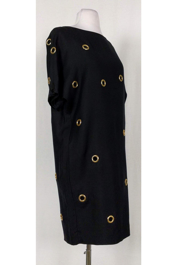 Current Boutique-Stella McCartney - Black Silk Grommet Dress Sz 2