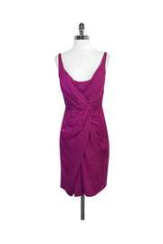 Current Boutique-Stella McCartney - Fuchsia Draped Sleeveless Dress Sz 6