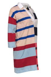 Current Boutique-Stella McCartney - Multicolored Striped Collared Rugby-Style Dress Sz 10