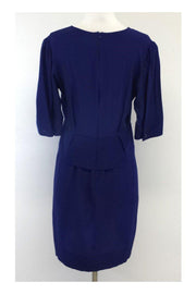 Current Boutique-Stella McCartney - Navy Silk Quarter Length Sleeve Dress Sz 8
