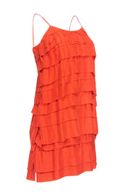 Current Boutique-Stella McCartney - Orange Ruffle Silk Mini Dress Sz S