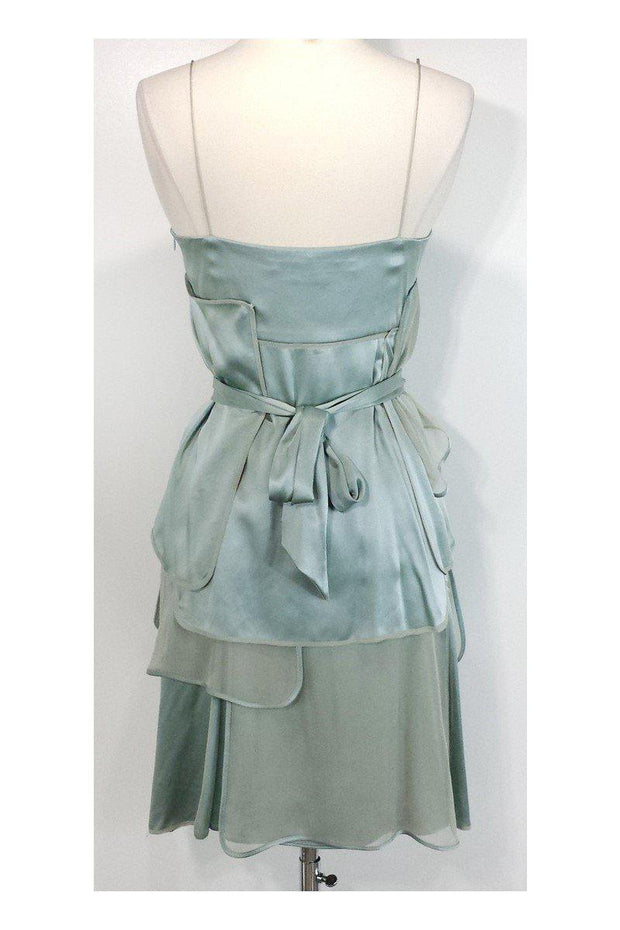 Current Boutique-Stella McCartney - Seafoam Green Silk Tiered Dress Sz 8