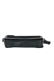 Current Boutique-Steven Alan - Black Suede & Leather Structured Shoulder Bag
