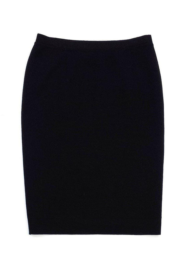 Current Boutique-Stizzoli - Black Wool Skirt Sz 6