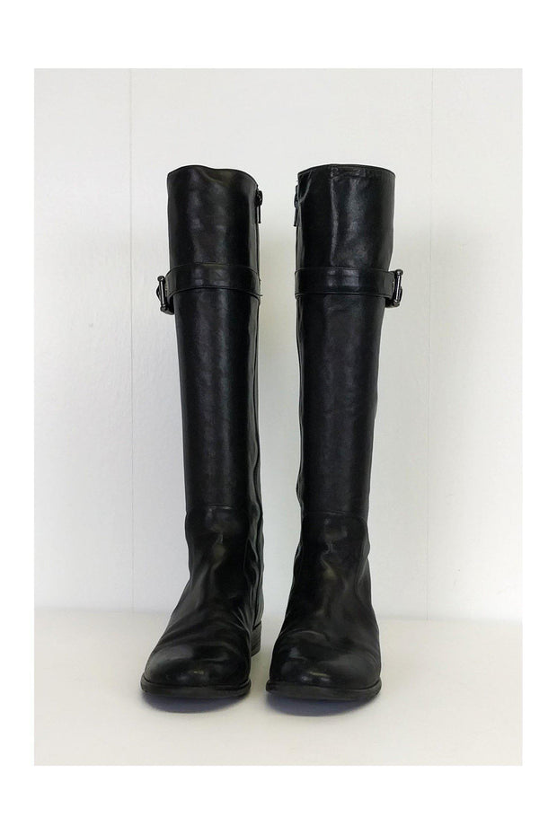 Current Boutique-Stuart Weitzman - Black Leather Boots Sz 6