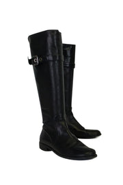 Current Boutique-Stuart Weitzman - Black Leather Boots Sz 6