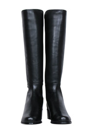 Current Boutique-Stuart Weitzman - Black Leather Tall Boots Sz 11.5