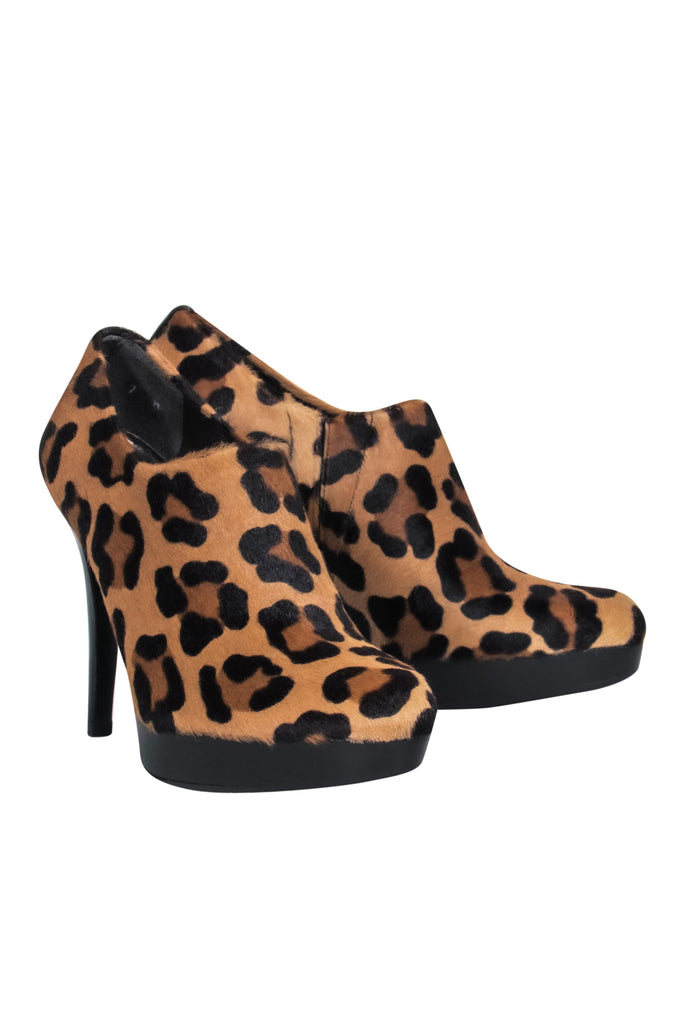 Stuart weitzman cheap leopard booties