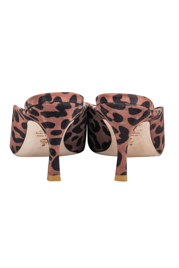 Current Boutique-Stuart Weitzman - Leopard Print Slip On Kitten Heels Sz 6