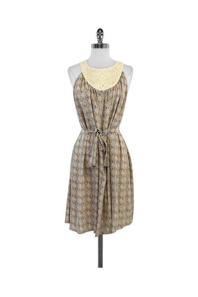 Current Boutique-Sunner - Multicolor Print Silk Sleeveless Dress Sz M
