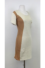 Current Boutique-Surface to Air - Beige Sweater Dress w/ Nude Side Panels Sz XS