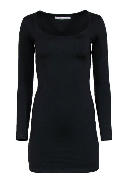 Current Boutique-Susana Monaco - Black Long Sleeve Bodycon Dress Sz XS