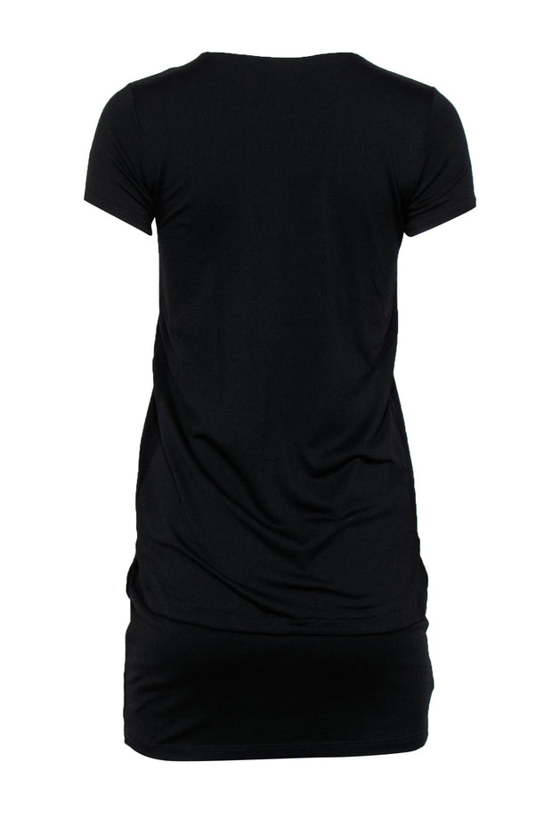 Current Boutique-Susana Monaco - Black Short Sleeve Layered T-Shirt Dress Sz XS