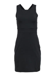 Current Boutique-Susana Monaco - Gray Crisscross Back Bodycon Dress Sz L
