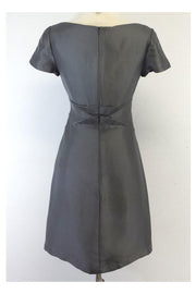 Current Boutique-Susana Monaco - Grey Pleated Silk Dress Sz 2