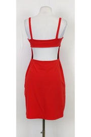Current Boutique-Susana Monaco - Red Orange Fitted Dress Sz S