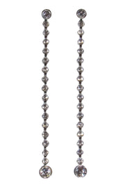 Current Boutique-Swarovski - Silver Crystal Drop Stud Earrings