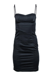 Current Boutique-T by Alexander Wang - Black Textured Sheath Dress w/ Fitted Bust Sz XS