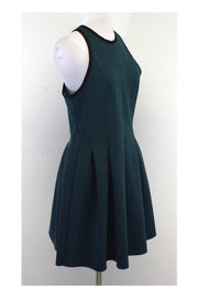 Current Boutique-T by Alexander Wang - Green Neoprene Pleated Dress Sz L