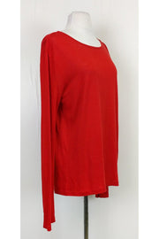 Current Boutique-T by Alexander Wang - Red Orange Long Sleeve Top Sz S