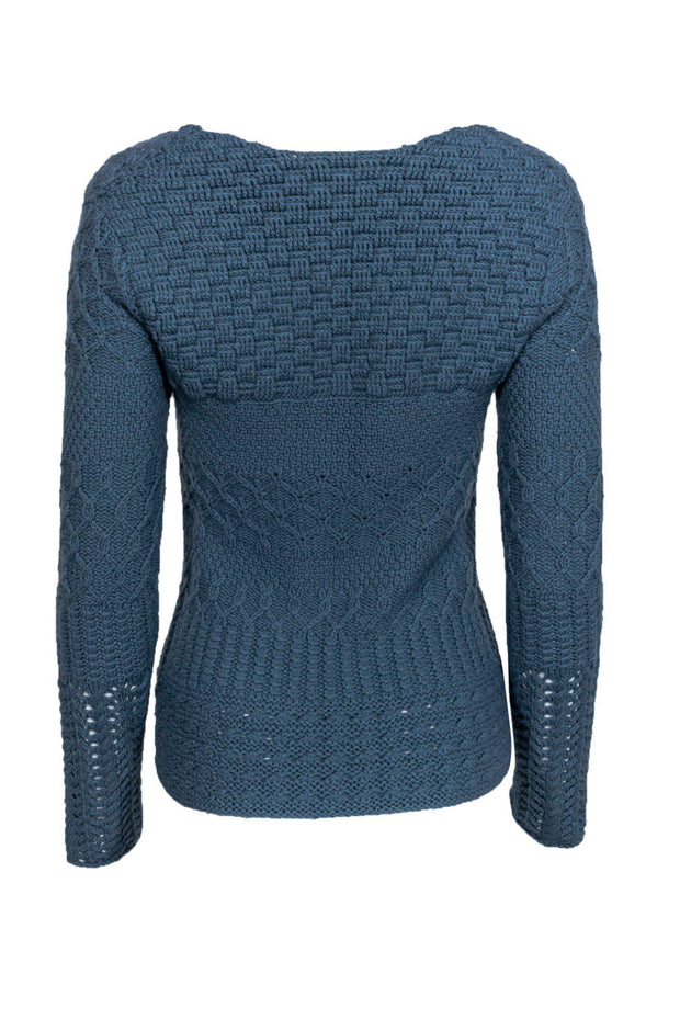 Current Boutique-TSE Cashmere - Slate Blue Cashmere Knit Sweater Sz XS