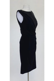 Current Boutique-Tadashi Shoji - Black Velvet Sequin Dress Sz M