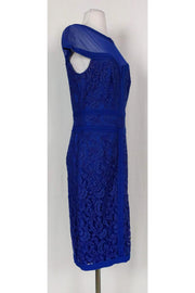 Current Boutique-Tadashi Shoji - Royal Blue Lace Dress Sz 8