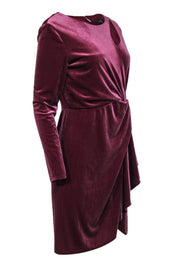 Current Boutique-Tahari - Mauve Pink Velvet Long Sleeve Sz M