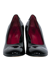 Current Boutique-Taryn Rose - Black Patent Leather "Drewal" Wedges Sz 9