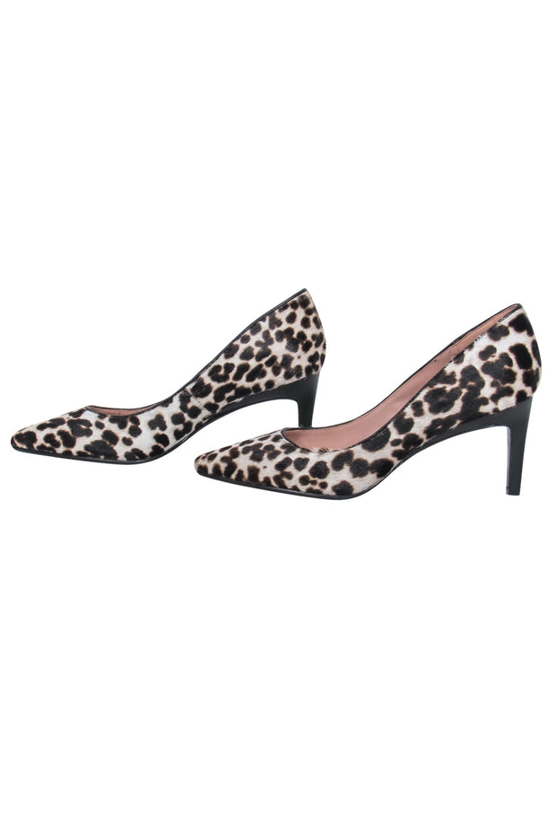 Current Boutique-Taryn Rose - Leopard Printed Calf Hair Pointed Toe Pumps Sz 7.5