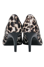 Current Boutique-Taryn Rose - Leopard Printed Calf Hair Pointed Toe Pumps Sz 7.5