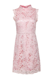 Current Boutique-Ted Baker - Baby Pink A-Line Lace Dress Sz 6