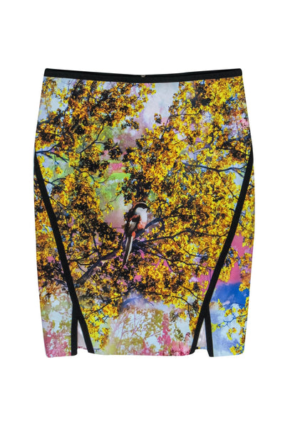 Current Boutique-Ted Baker - Bird-in-the-Forest Pencil Skirt Sz 2