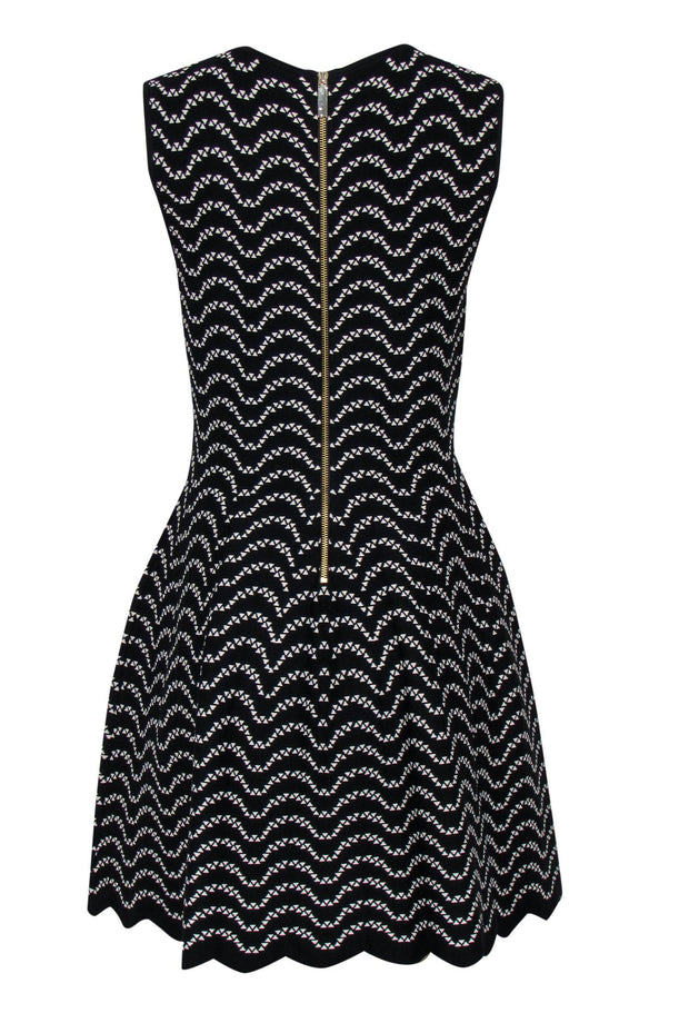 Current Boutique-Ted Baker - Black & White Patterned Knit Bodycon Dress Sz 10