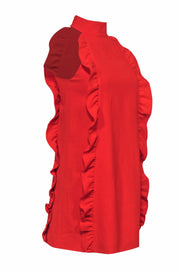 Current Boutique-Ted Baker - Bright Orange Mini Dress w/ Ruffle Details Sz 2