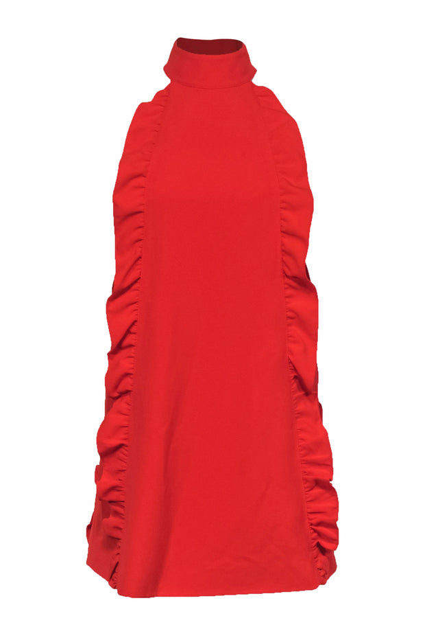 Current Boutique-Ted Baker - Bright Orange Mini Dress w/ Ruffle Details Sz 2