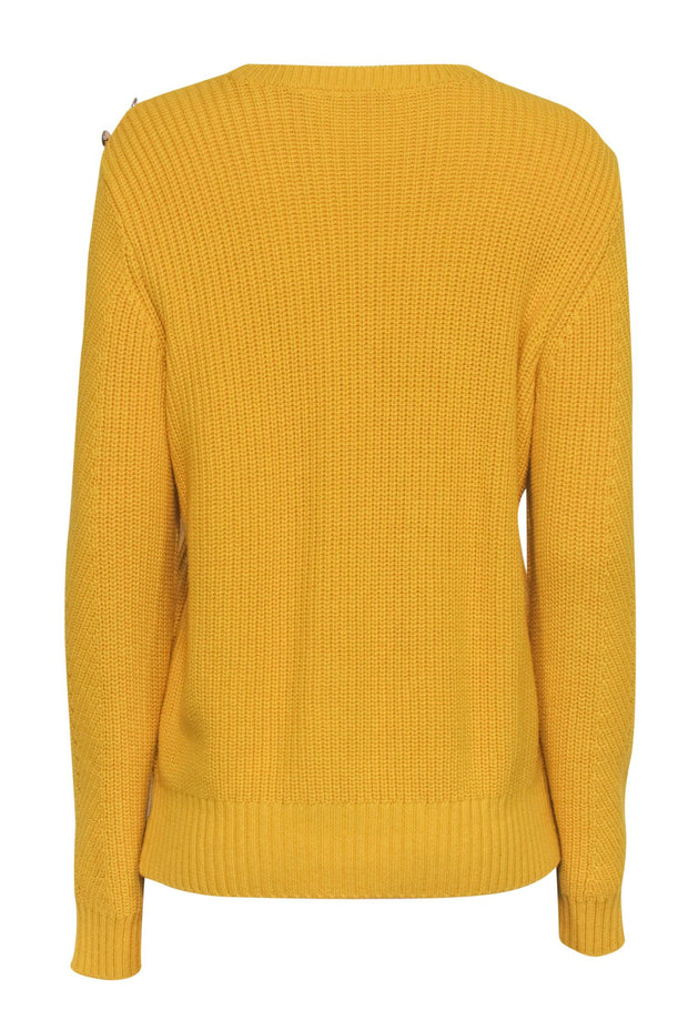 Current Boutique-Ted Baker - Bright Yellow Cotton Blend Sweater Sz 10