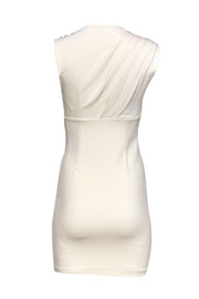Current Boutique-Ted Baker - Cream Bodycon Dress w/ Jeweled Buttons Sz 4