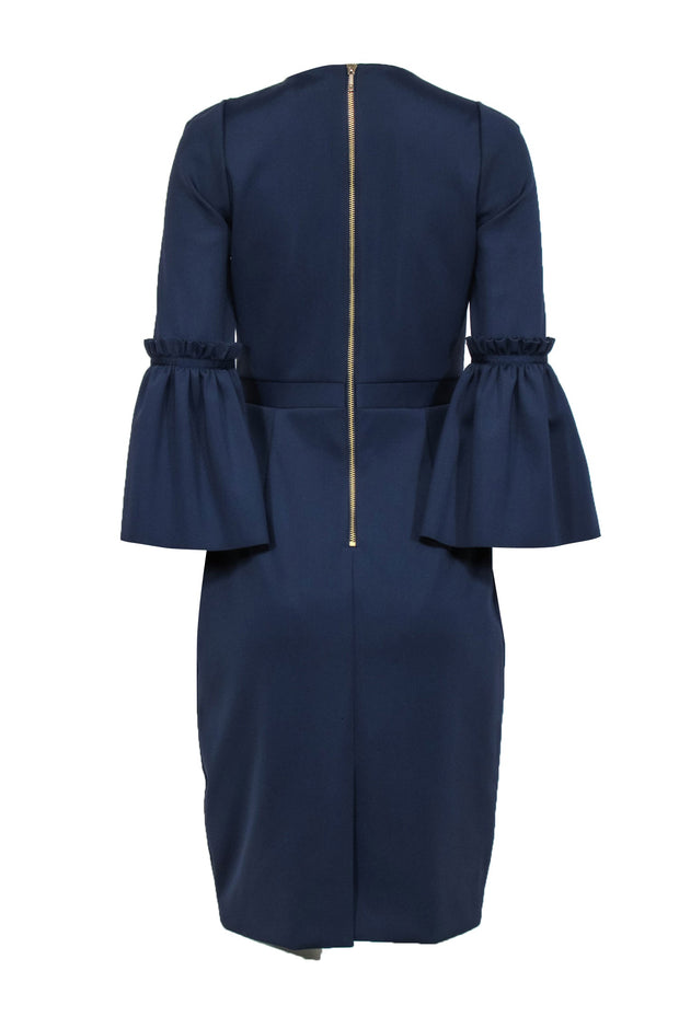 Current Boutique-Ted Baker - Navy Blue Formal Dress w/ Gold Fireworks Design Sz 2