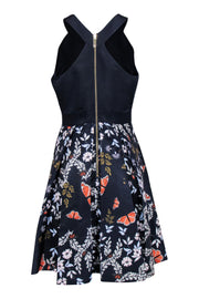 Current Boutique-Ted Baker - Navy Butterfly Dress w/ Pleated Skirt Sz 2