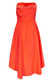 Current Boutique-Ted Baker - Neon Pink Strapless High-Low Dress Sz 2