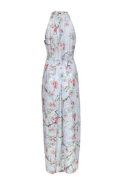 Current Boutique-Ted Baker - Pastel Blue & Cherry Blossom Print Sleeveless Maxi Dress Sz 8