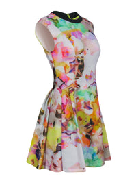 Current Boutique-Ted Baker - Pastel Floral Printed Fit & Flare Dress Sz 6