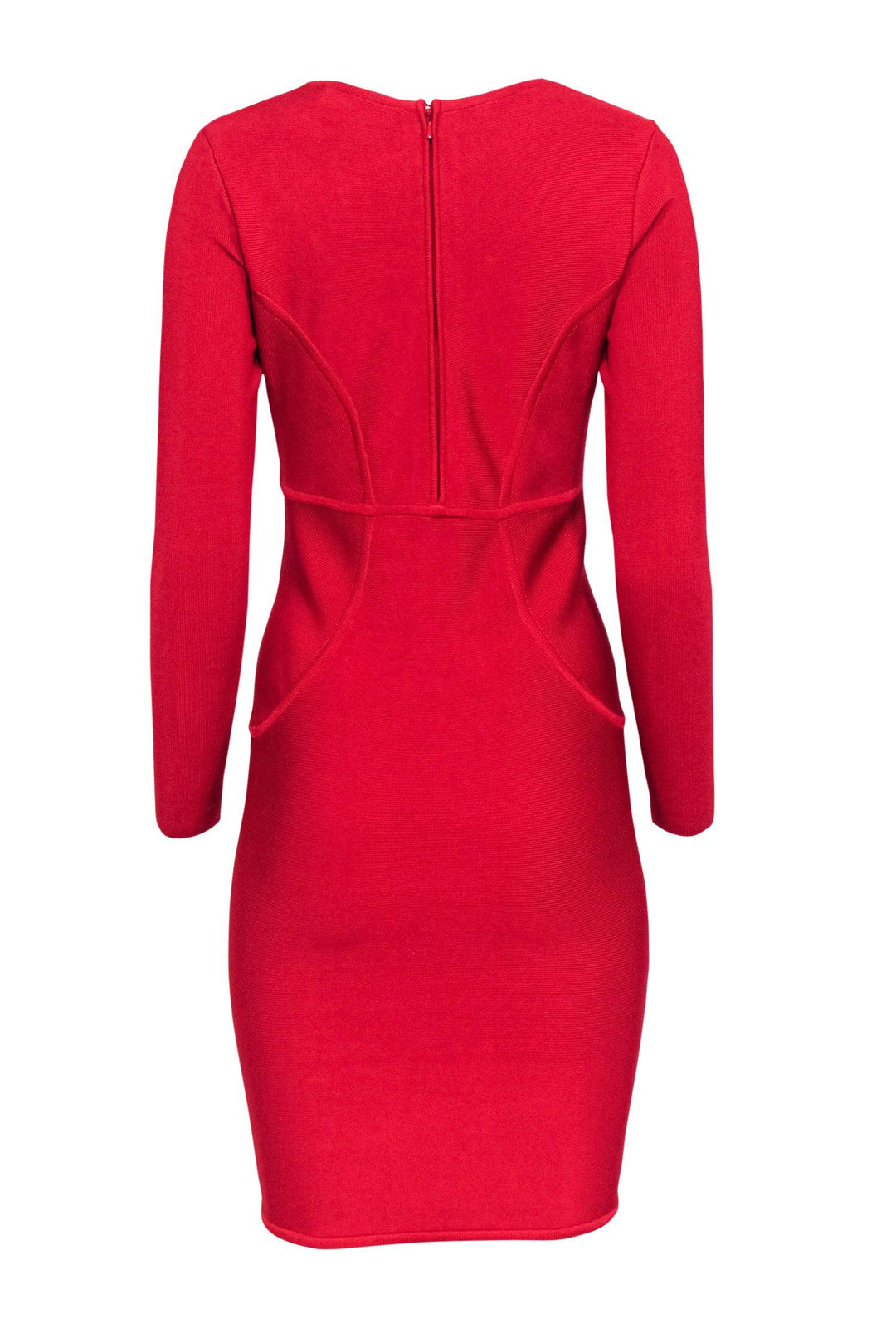 Ted Baker - Red Knit Long Sleeve Bodycon Dress Sz 6 – Current Boutique