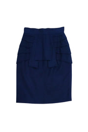 Current Boutique-Temperley London - Navy Blue Pencil Skirt Sz 2