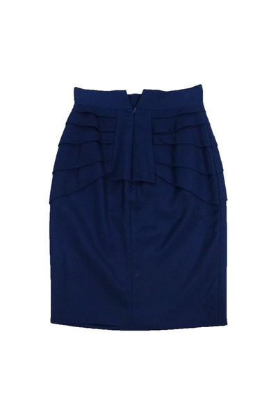 Current Boutique-Temperley London - Navy Blue Pencil Skirt Sz 2