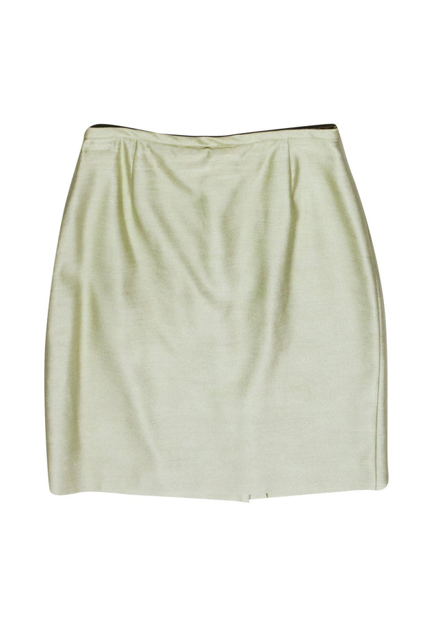 Current Boutique-Teri Jon - Pastel Green Pencil Skirt Sz 6